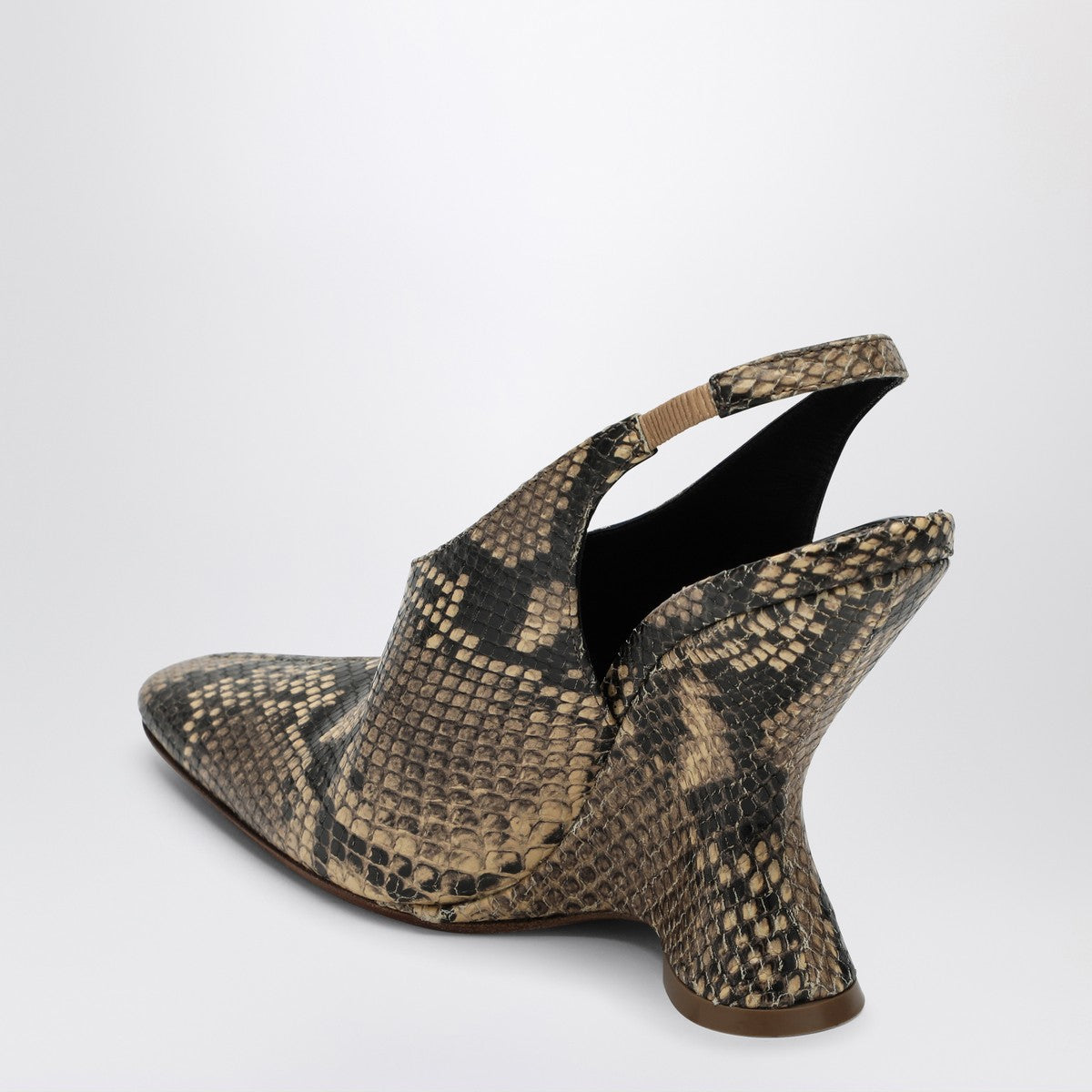 Dries Van Noten Pumps with a wedge in printed leather Dries Van Noten