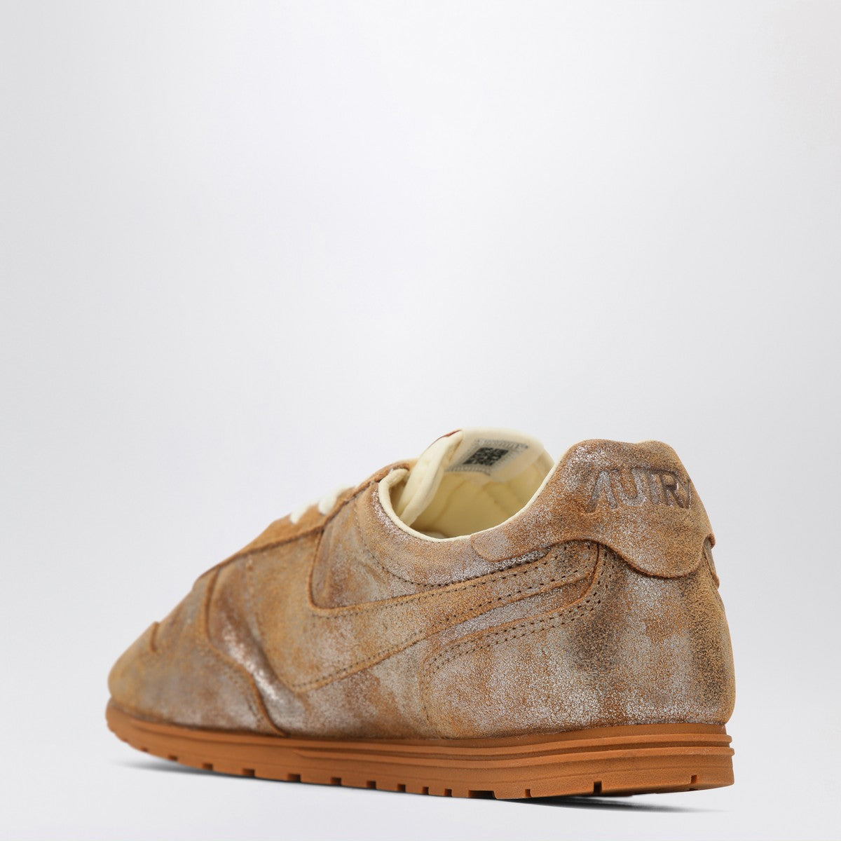 AUTRY Brown/metallic ivory Windspin sneaker Autry