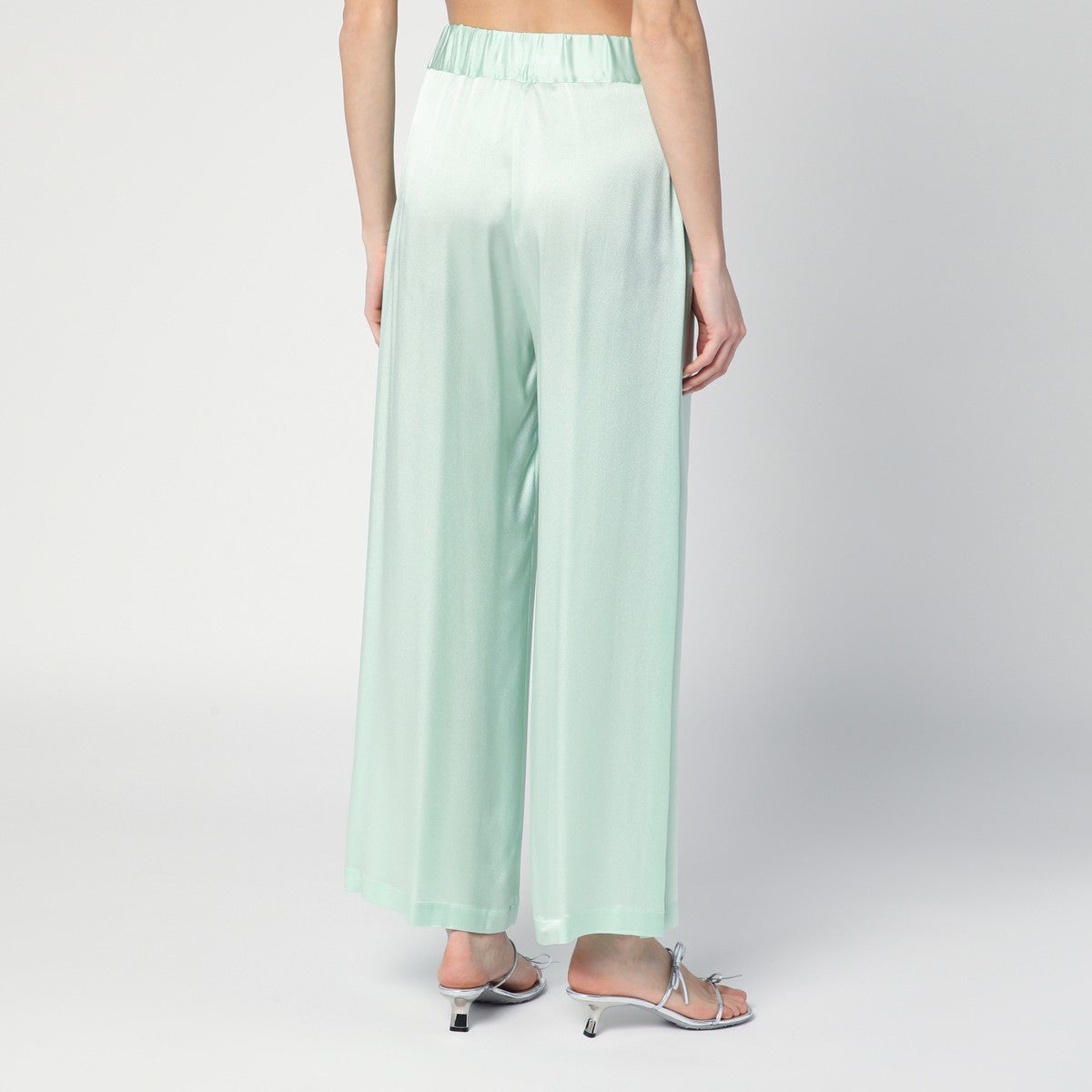 Semicouture Johnny trousers in aqua green Semicouture