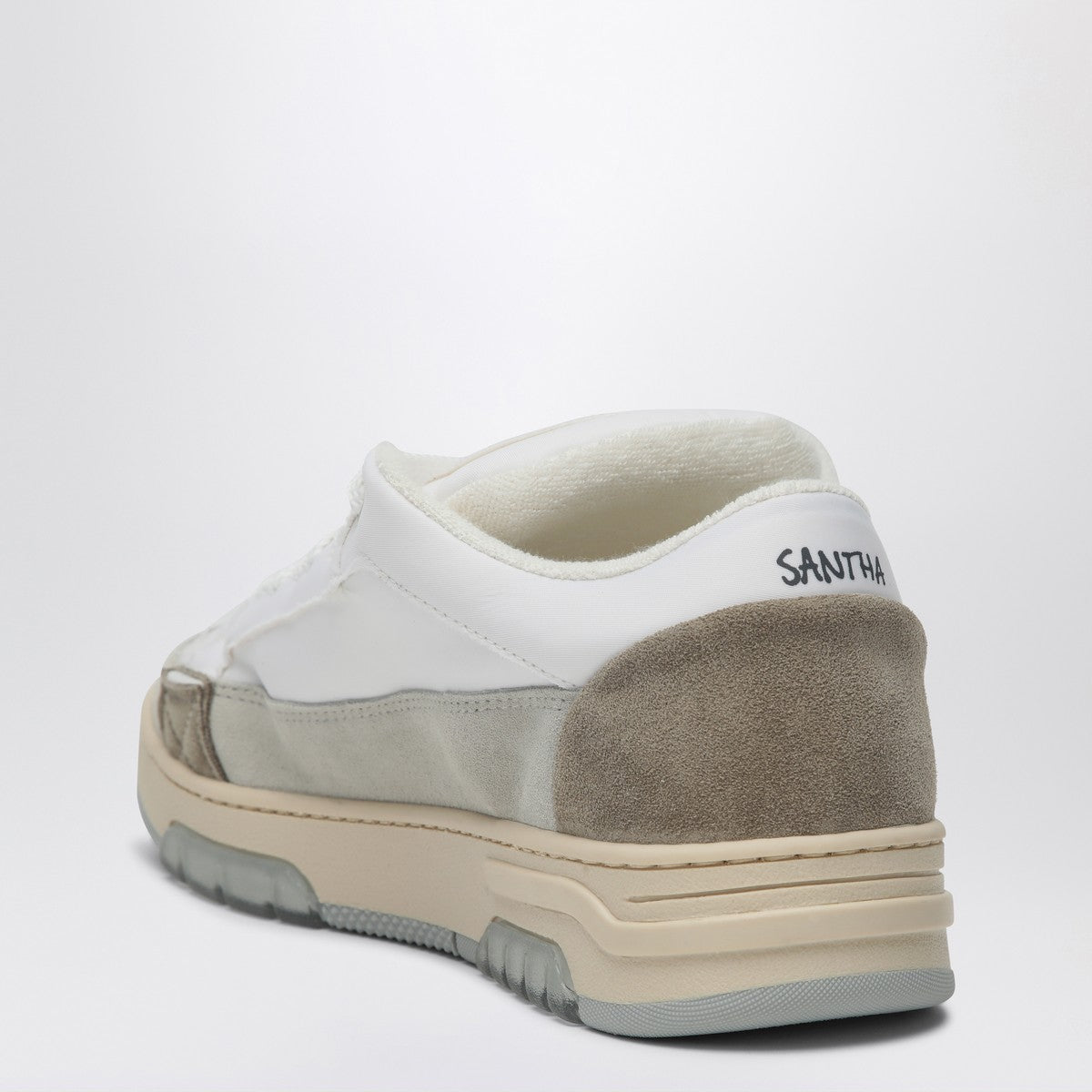 Santha White/grey colour-block sneaker Santha