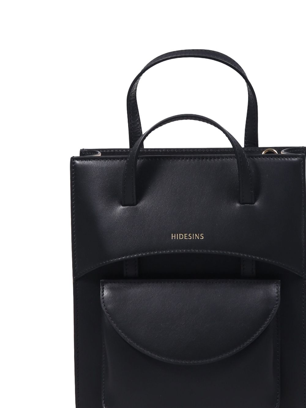 POCKET LEATHER HANDBAG