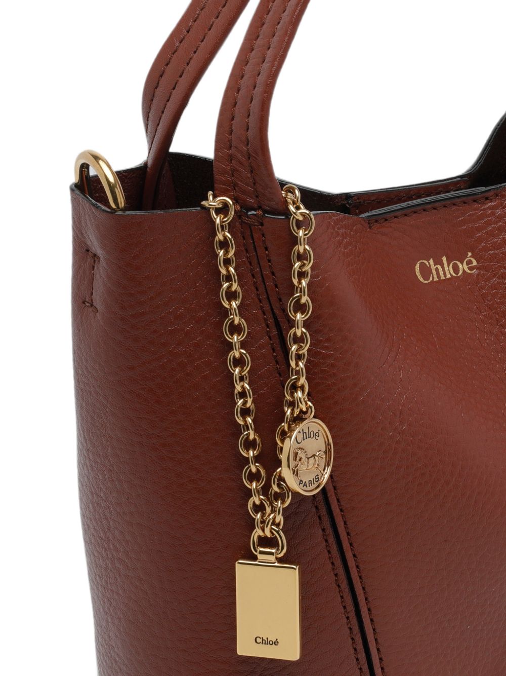 CHLOÉ SPIN SMALL LEATHER TOTE