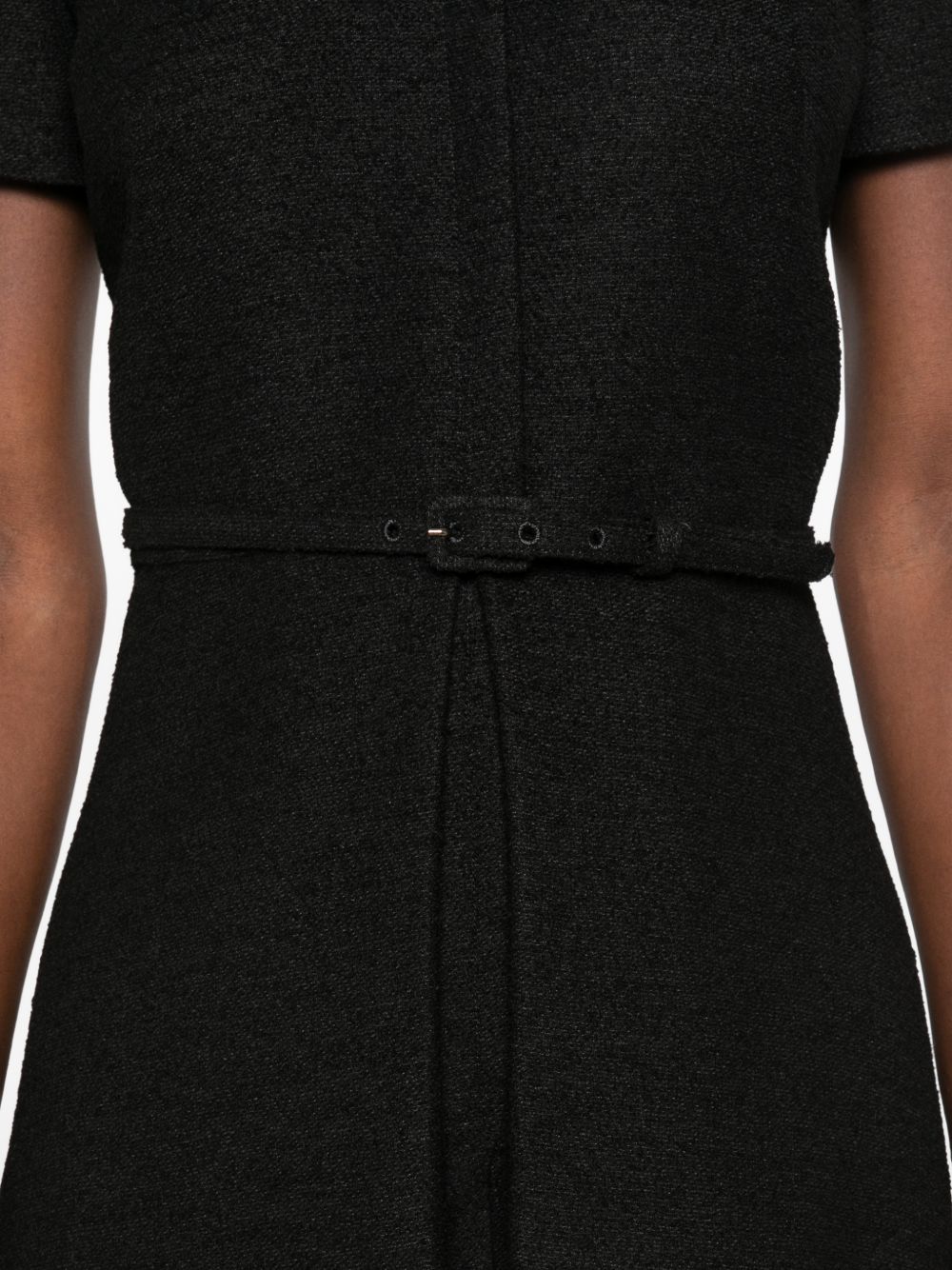 BOUCLÉ WOOL MIDI DRESS