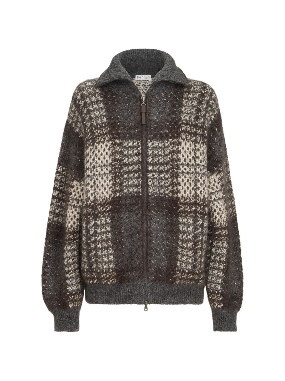 WOOL ZIPPED CARDIGAN