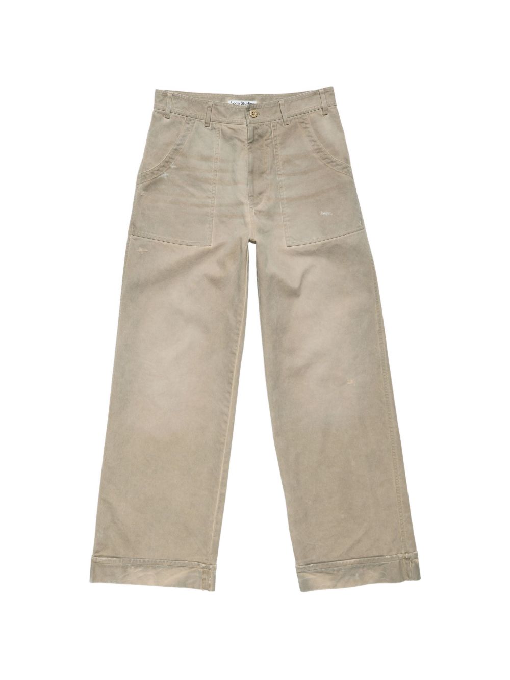 WIDE-LEG COTTON TROUSERS