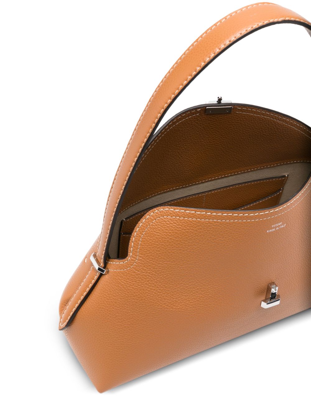 T-LOCK LEATHER SHOULDER BAG