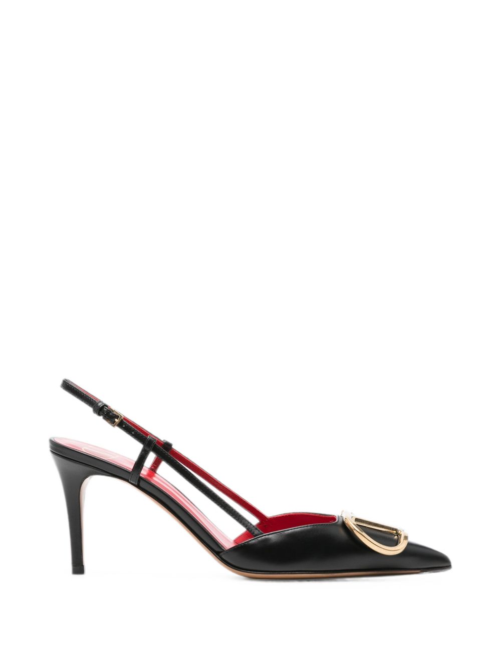 VLOGO SIGNATURE LEATHER PUMPS