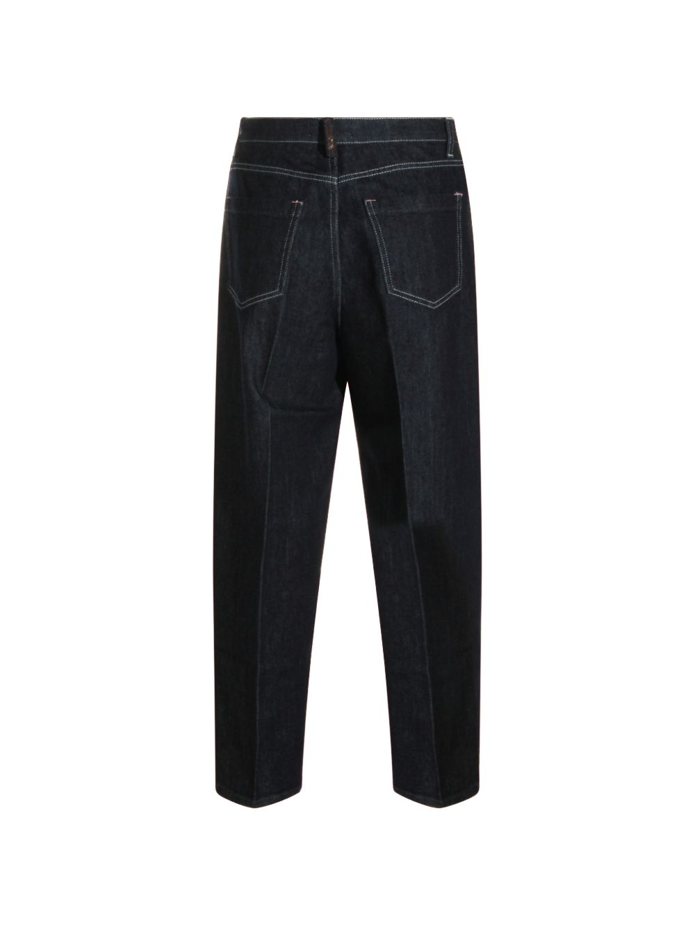 DENIM COTTON BARREL JEANS