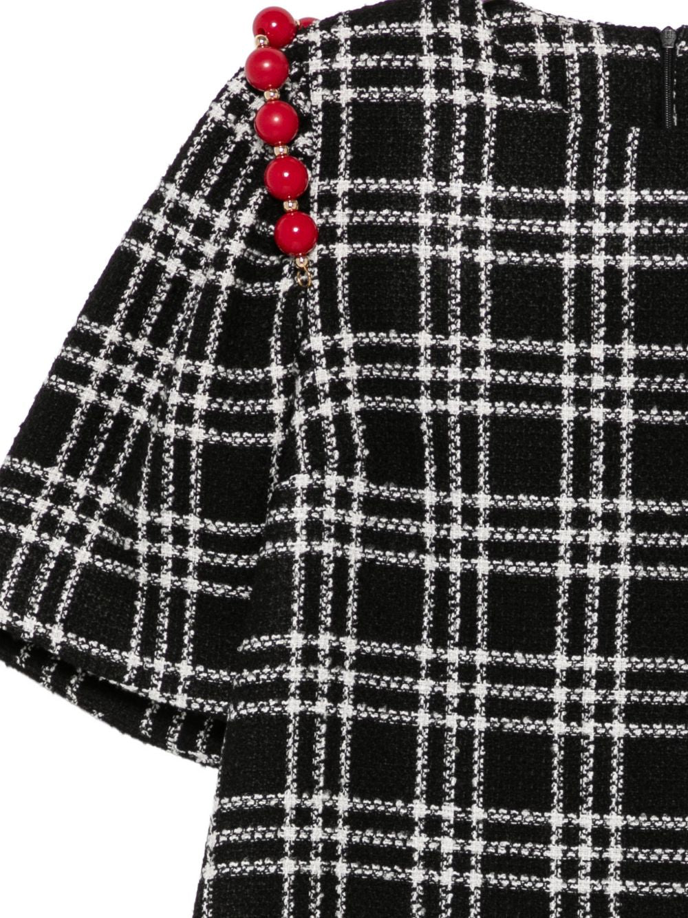 CHECKED SHORT DRESS