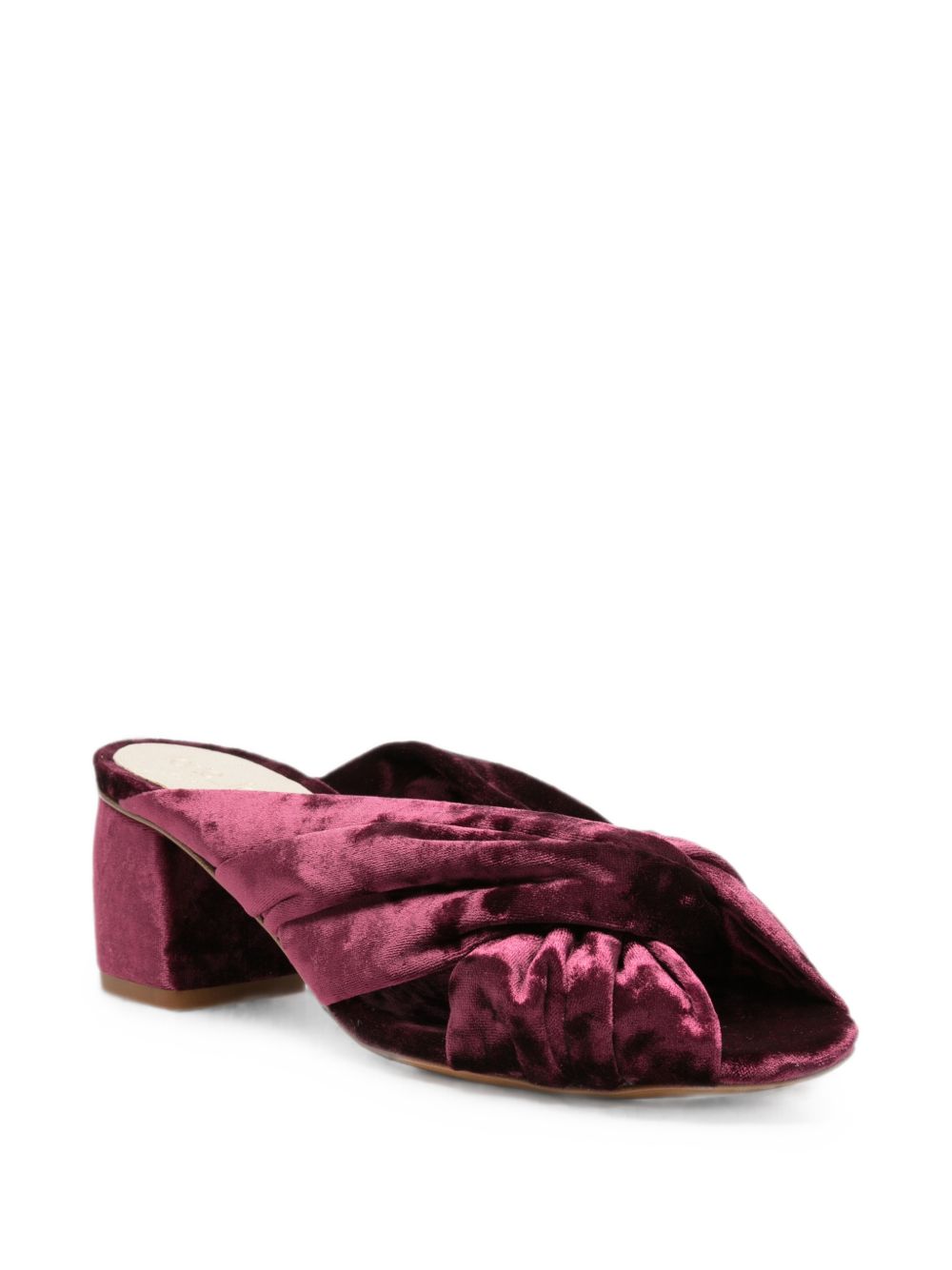 VELVET HEEL SANDALS