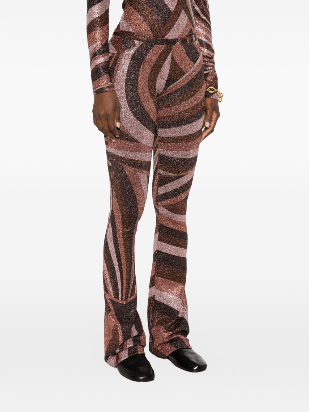 PRINTED SKINNY TROUSERS