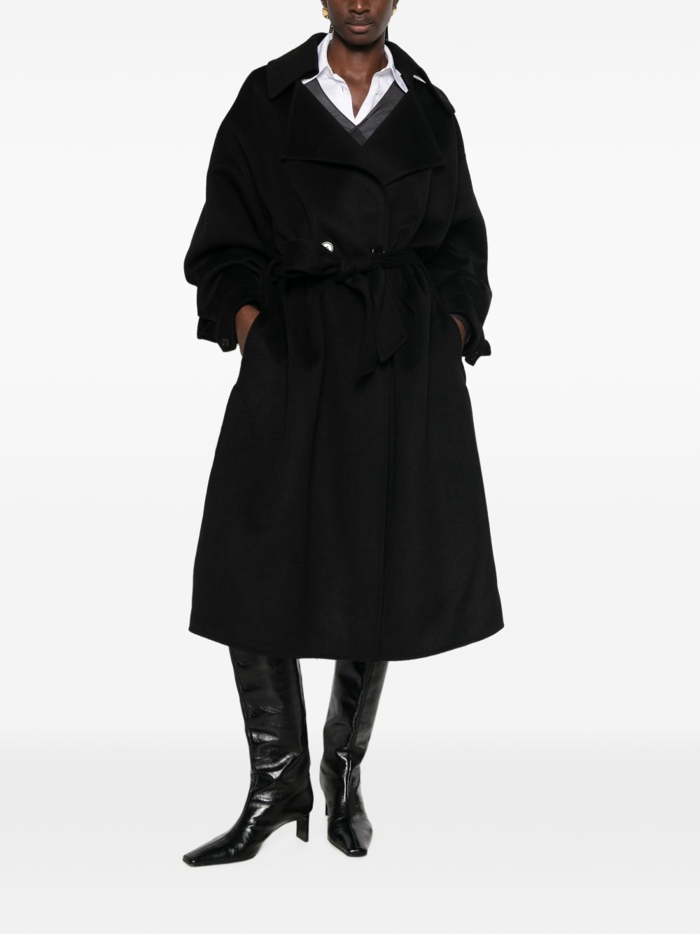 ISSEN WOOL BLEND LONG COAT
