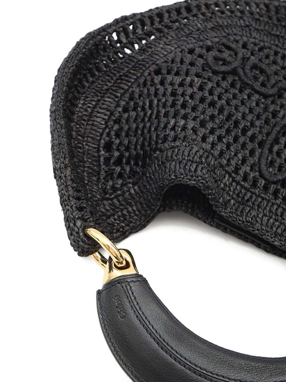 SUMMER BANANA RAFIA HOBO BAG