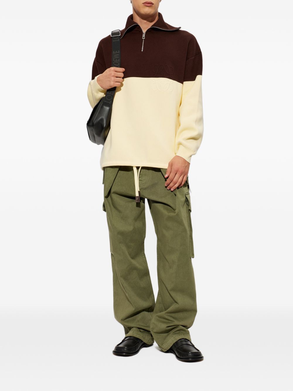 COTTON ZIPPED SWEATER