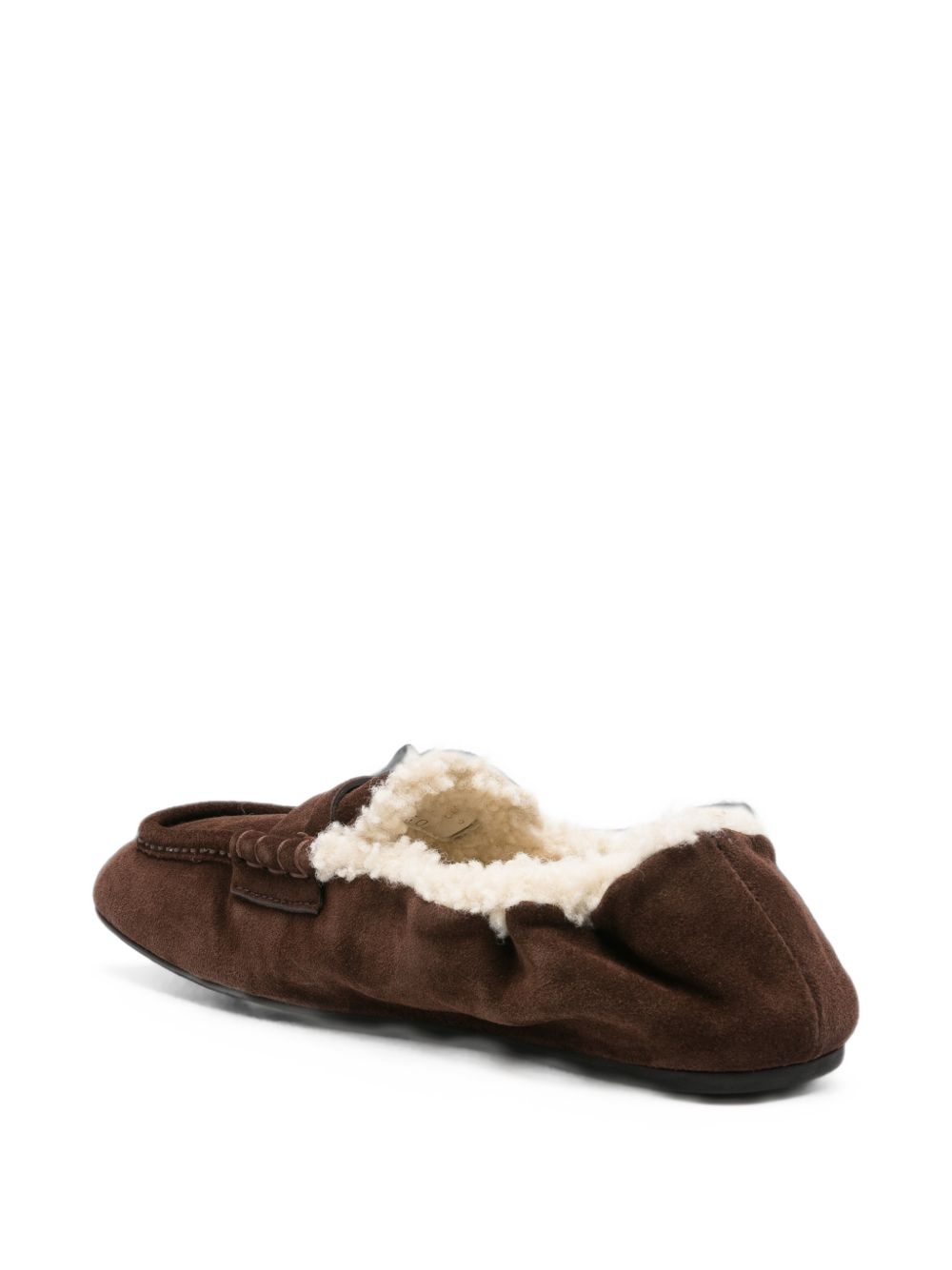 RUCHES LEATHER LOAFERS