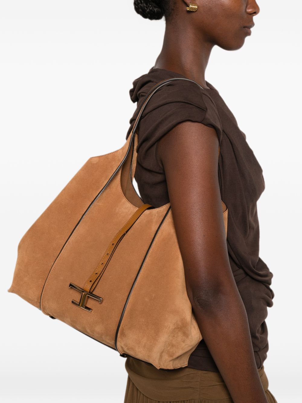 T TIMELESS MEDIUM LEATHER TOTE BAG