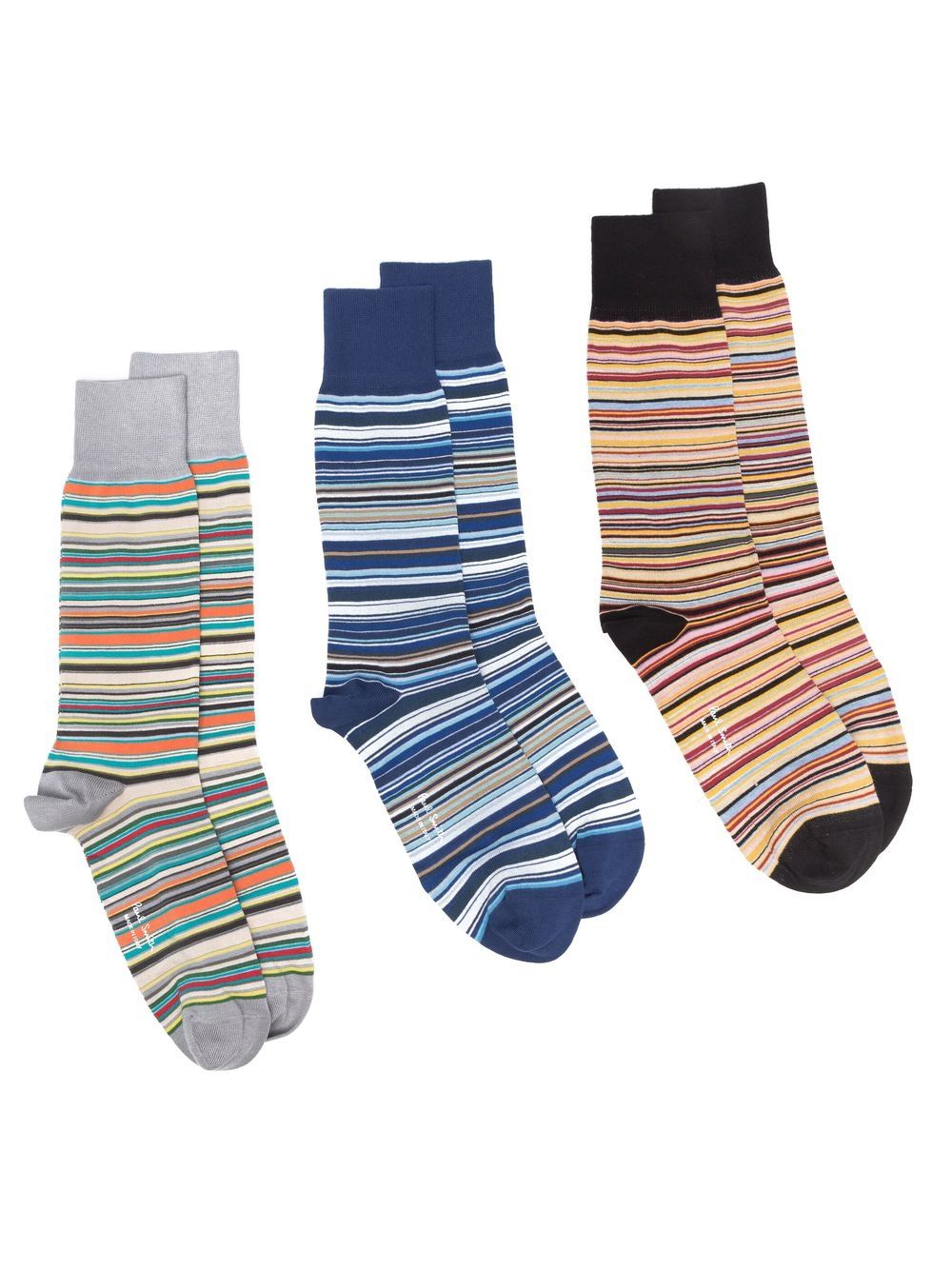 SIGNATURE STRIPE COTTON SOCKS - 3PACK
