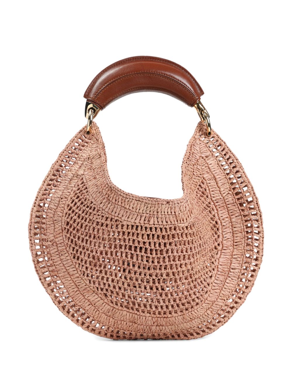 SUMMER BANANA RAFIA HOBO BAG