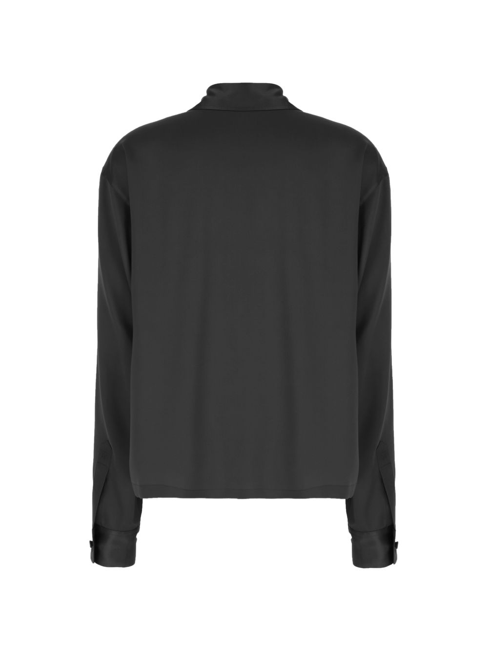 SILK SATIN POLO SHIRT