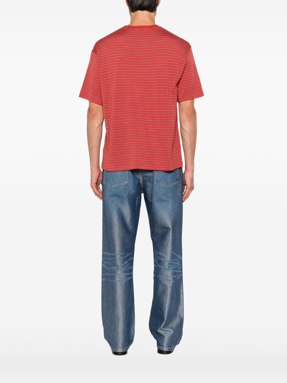 WOOL STRIPED T-SHIRT
