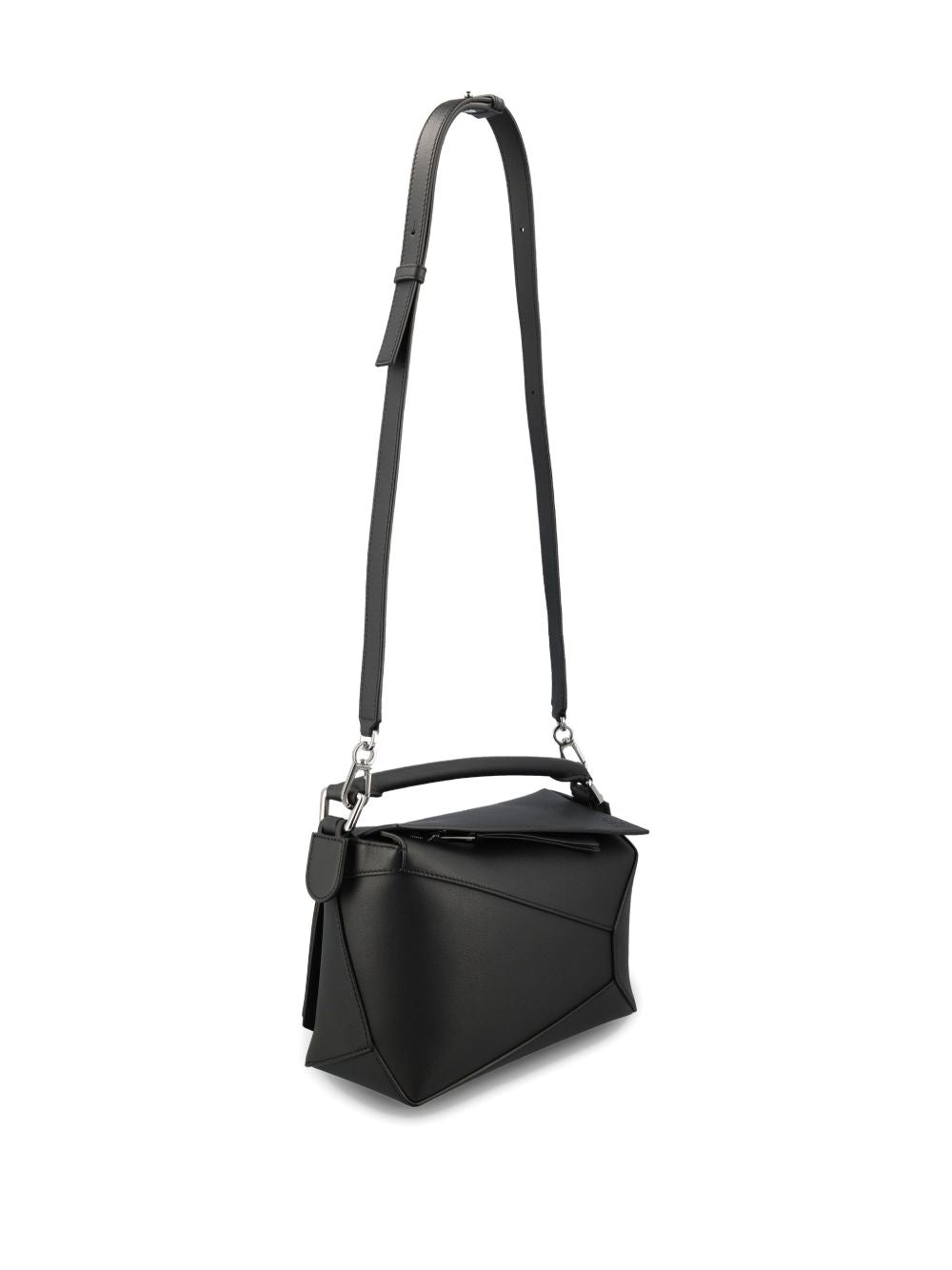 PUZZLE EDGE SMALL LEATHER HANDBAG