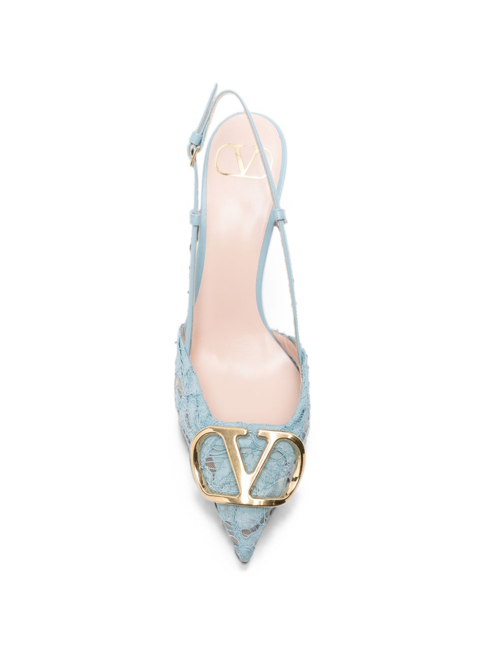 VLOGO SIGNATURE LACE PUMPS
