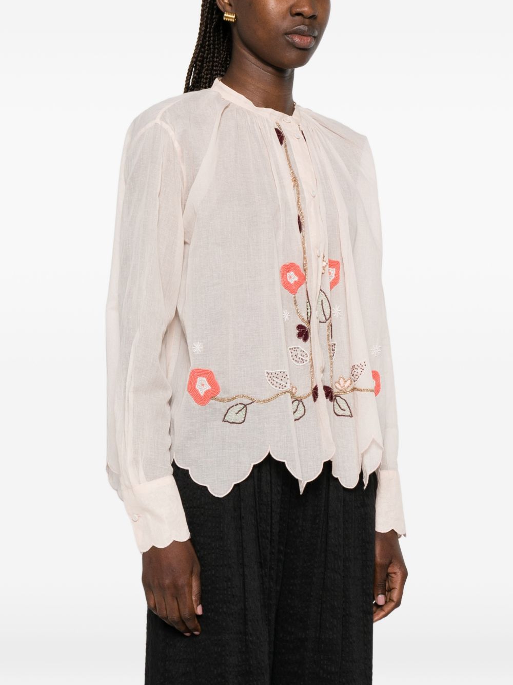 EMBROIDERED COTTON SHIRT