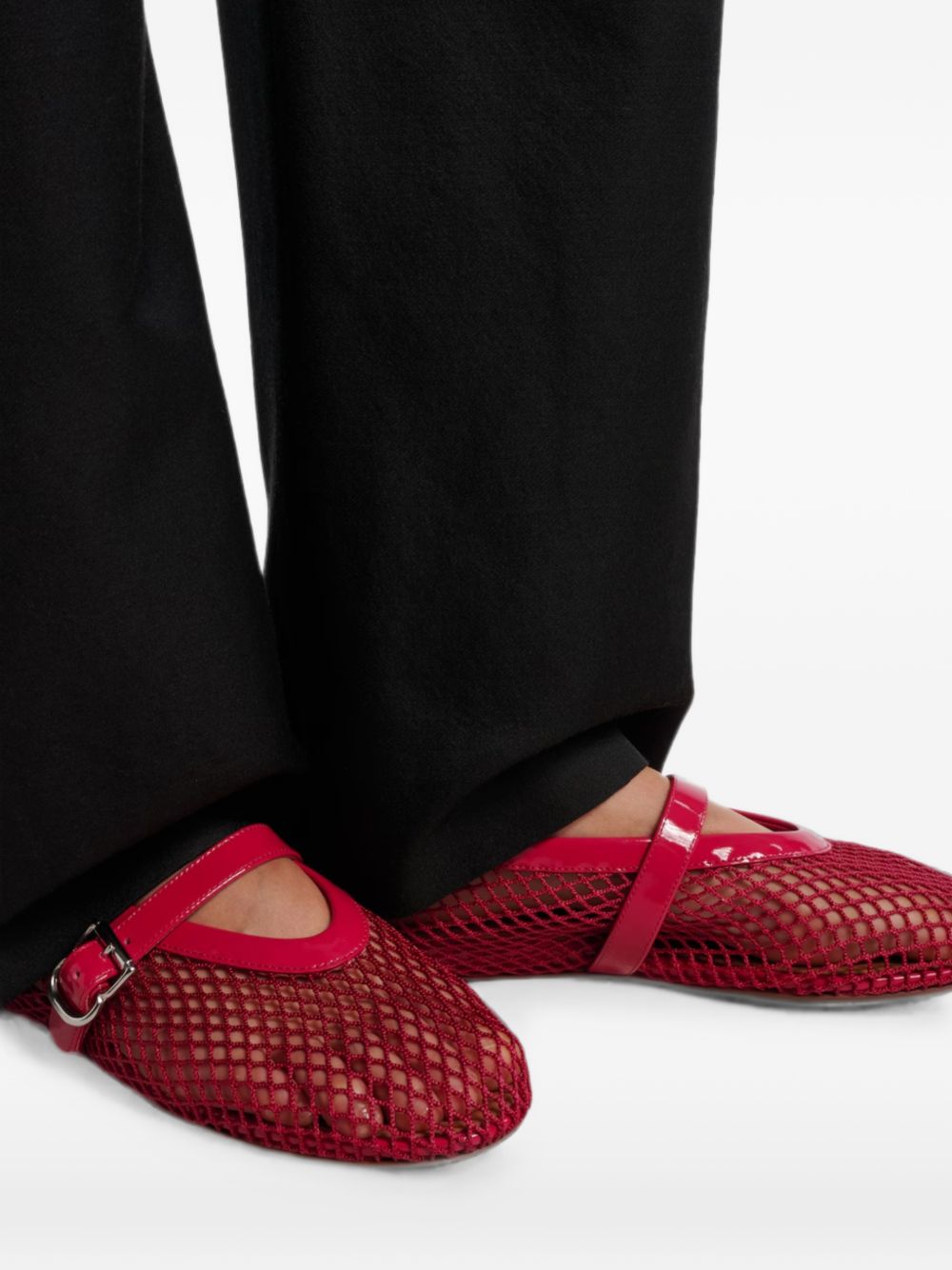 FISHNET BALLET FLATS