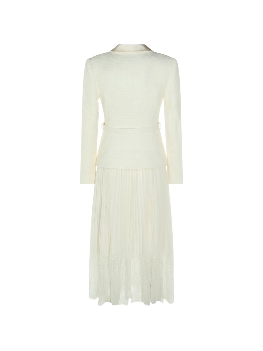 SHAWL COLLAR MIDI DRESS