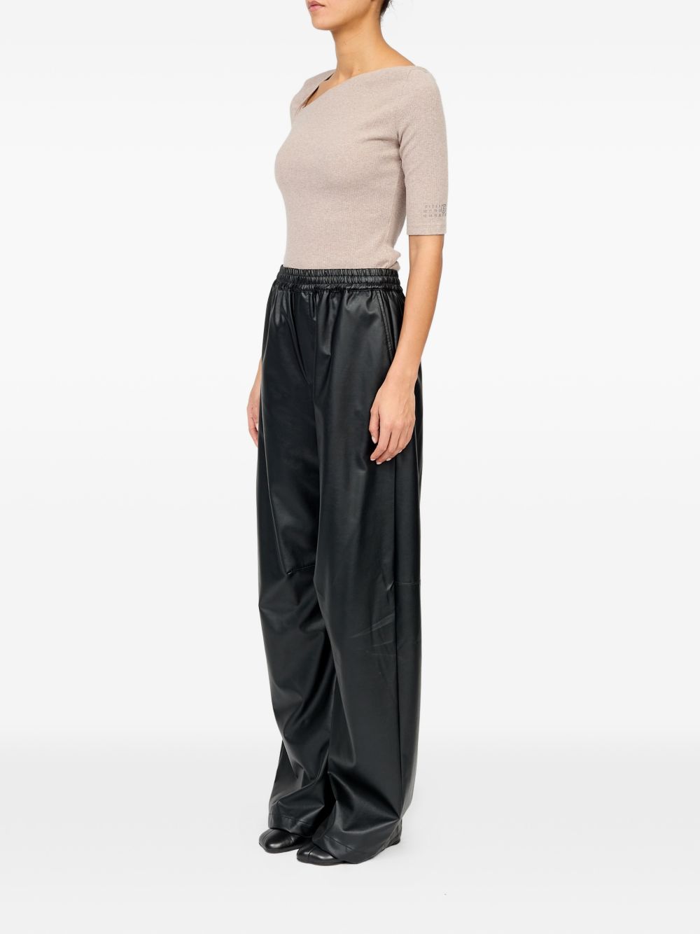 FAUX LEATHER TROUSERS