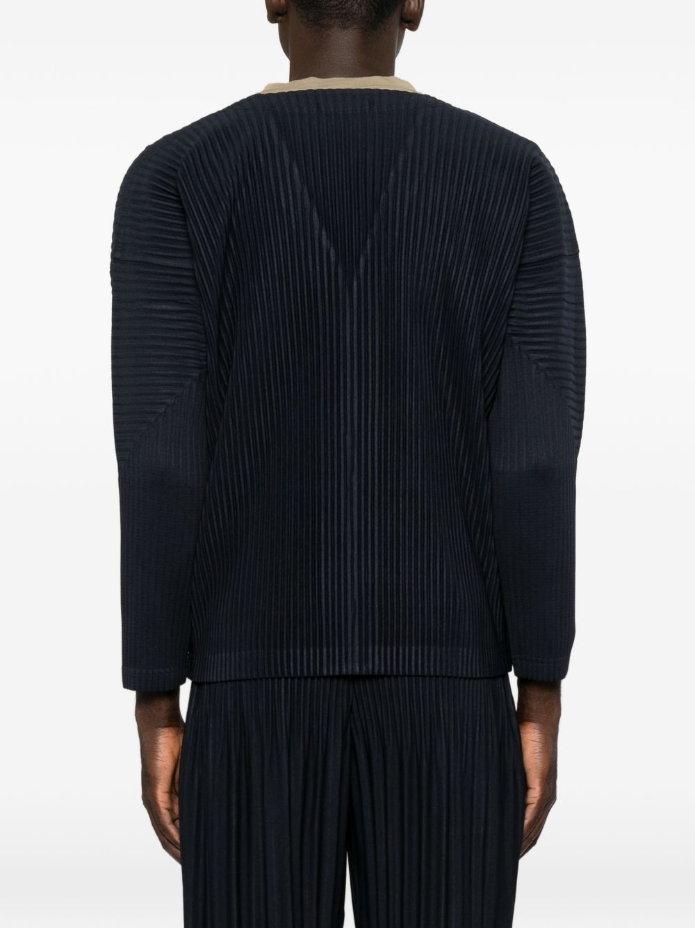 PLEATED CARDIGAN