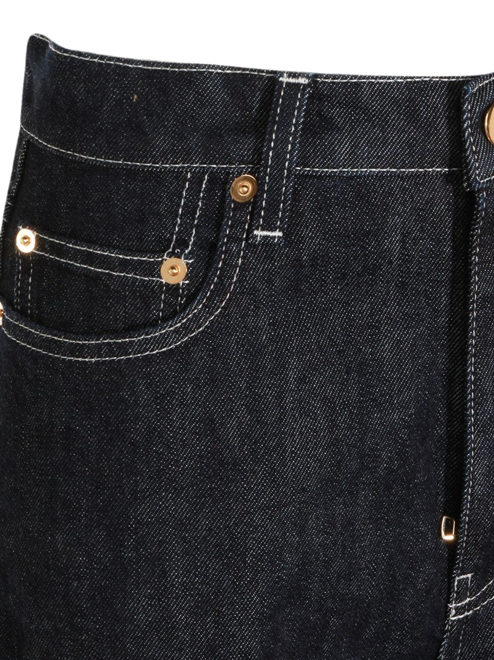DENIM COTTON BARREL JEANS
