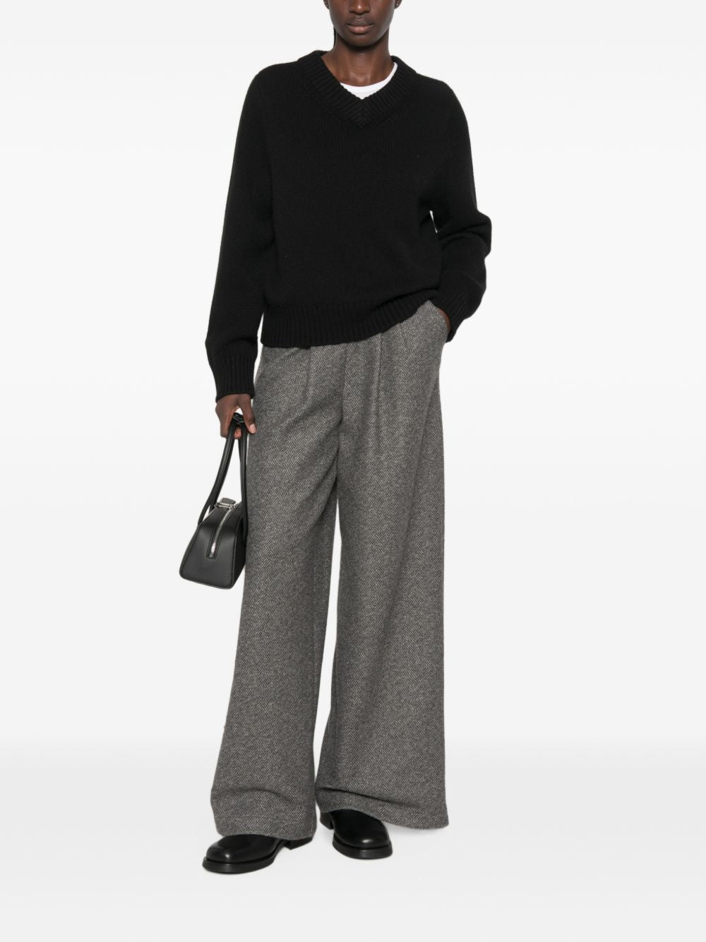 WOOL BLEND TROUSERS