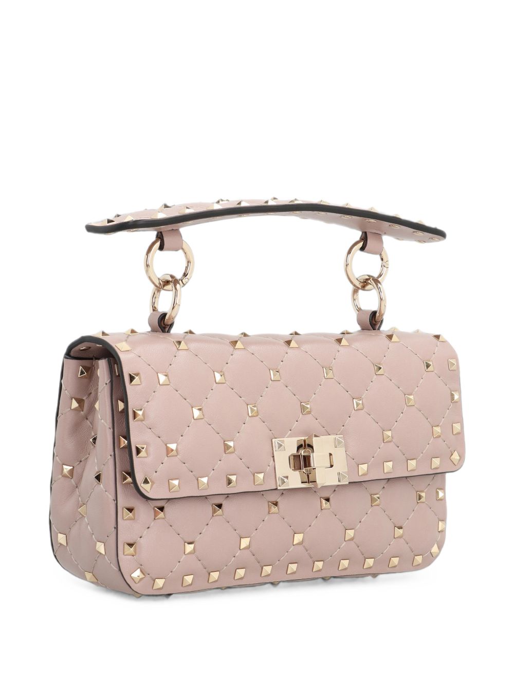 ROCKSTUD SPIKE SMALL LEATHER SHOULDER BAG