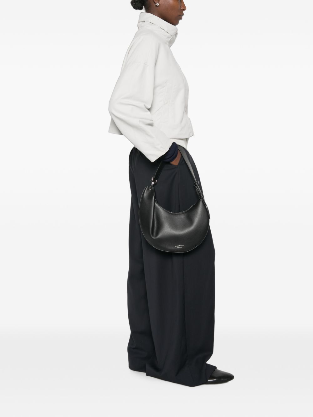 MEDIUM LEATHER HOBO BAG