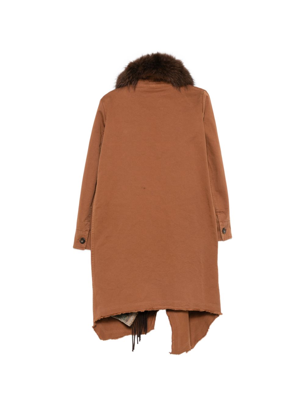 WOOL MIDI PARKA COAT