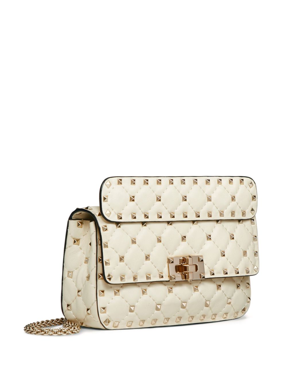 ROCKSTUD SPIKE SMALL LEATHER SHOULDER BAG