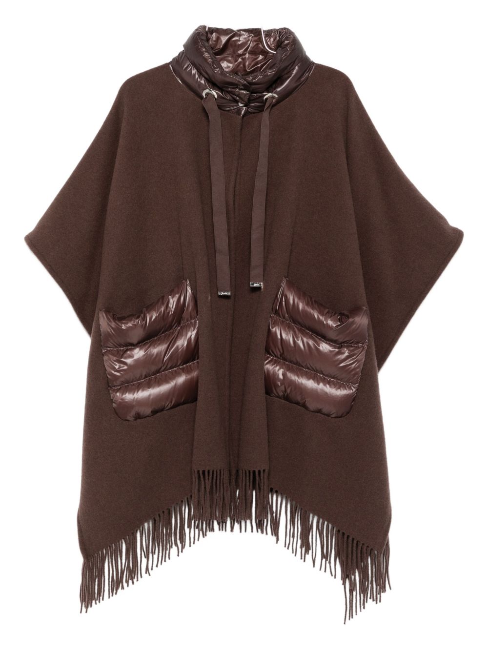 WOOL AND NYLON CAPE