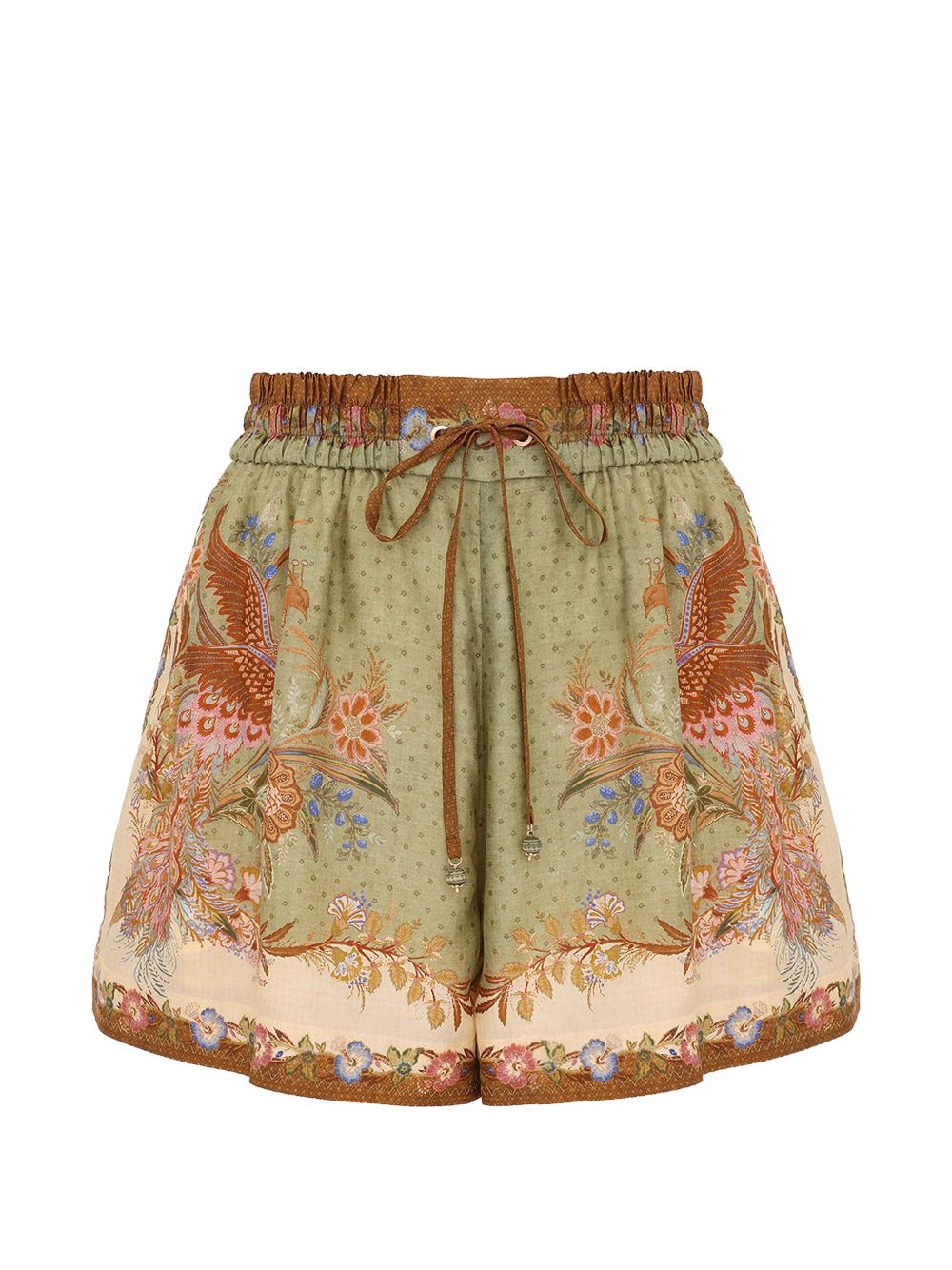 INDRA PRINTED SILK SHORTS