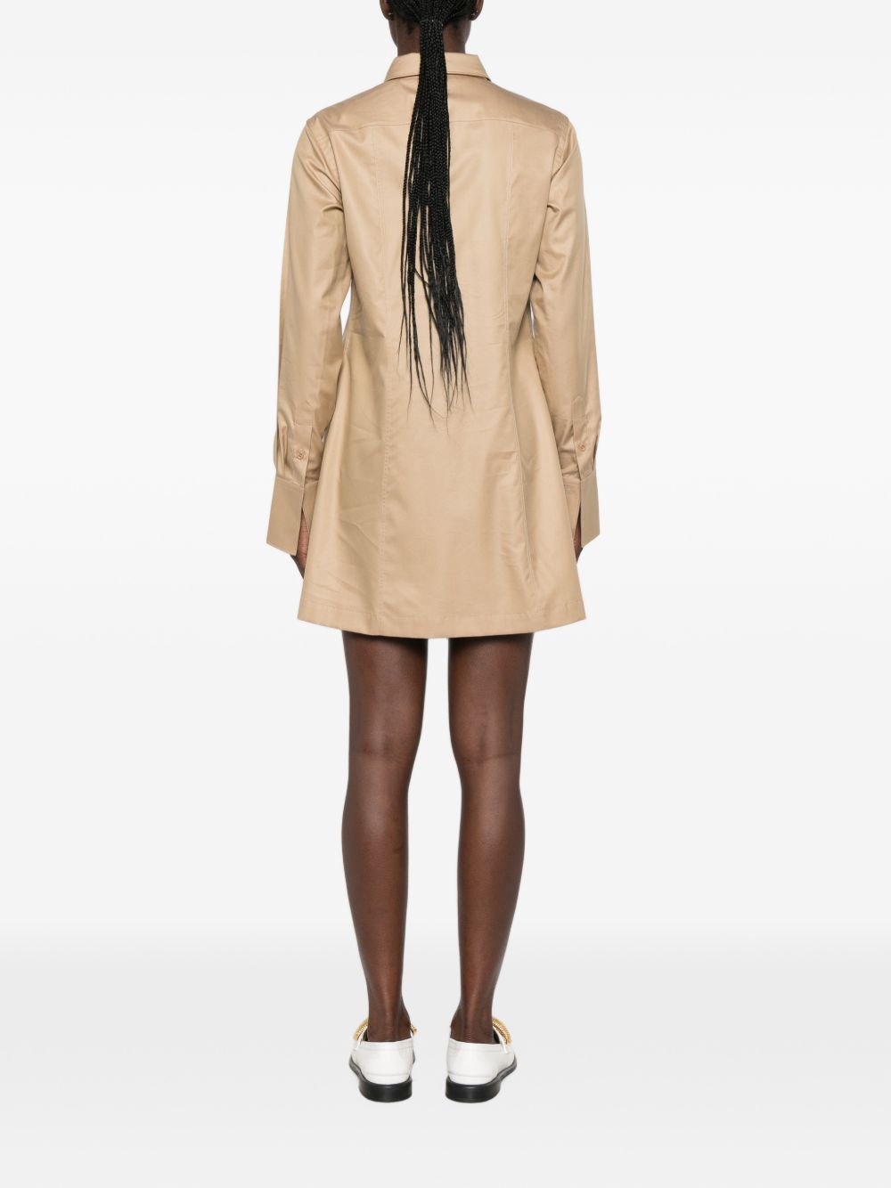 COTTON AND SILK SHORT DRESS