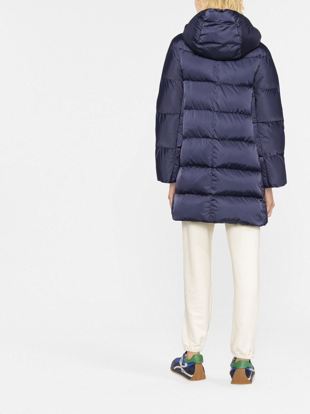 A-SHAPE SATIN DOWN JACKET