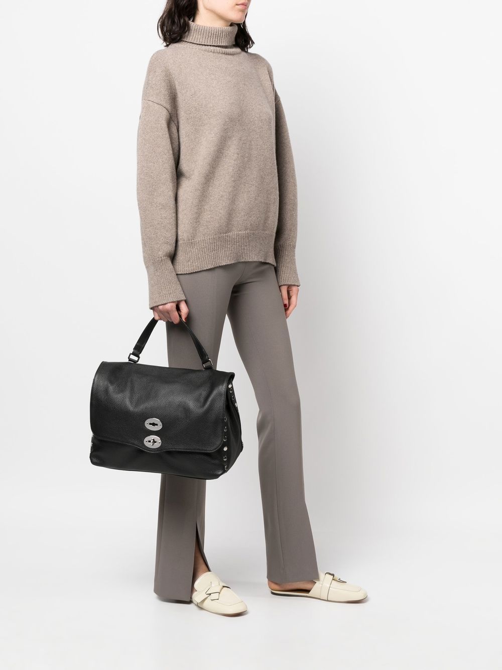 POSTINA DAILY MEDIUM LEATHER HANDBAG