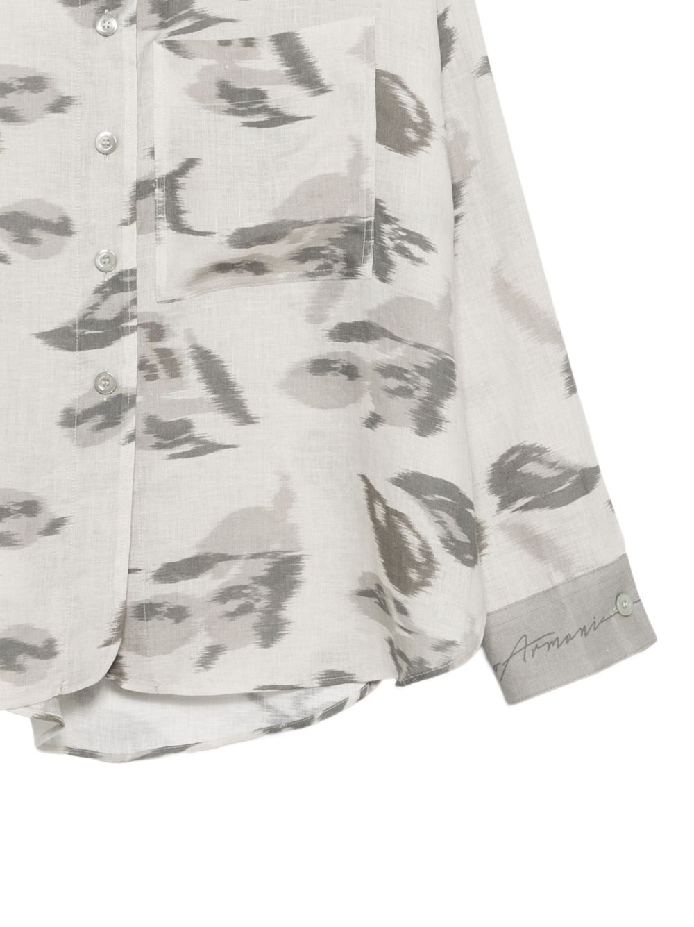 PRINTED LINEN SHIRT
