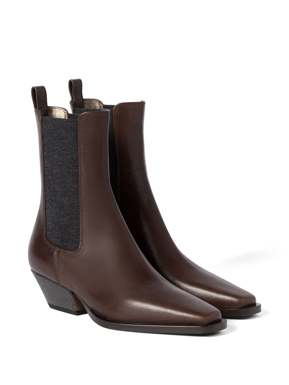 LEATHER ANKLE BOOTS