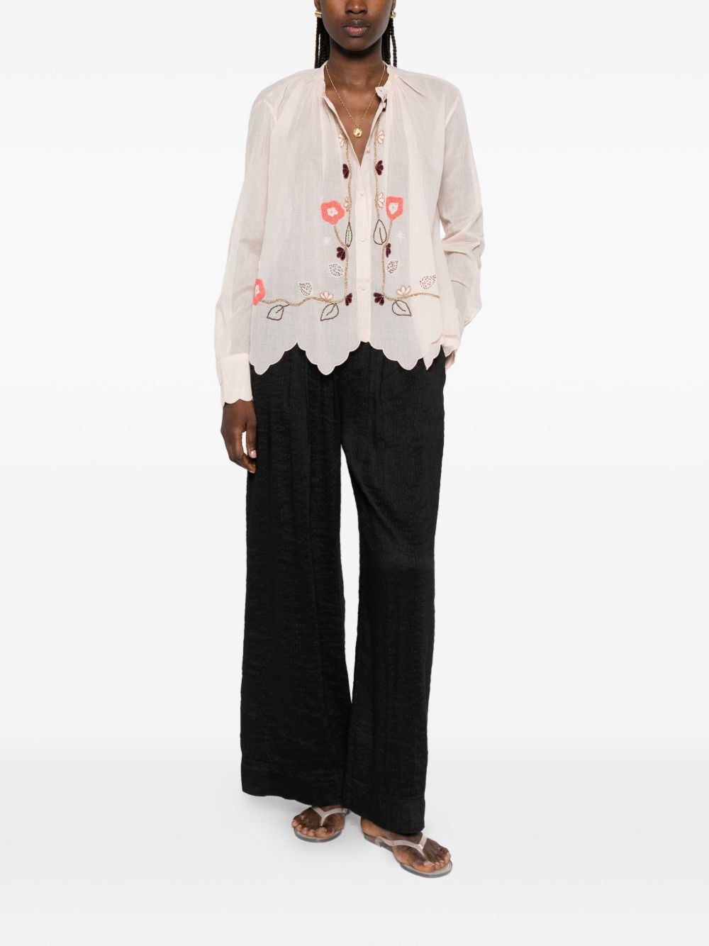 EMBROIDERED COTTON SHIRT
