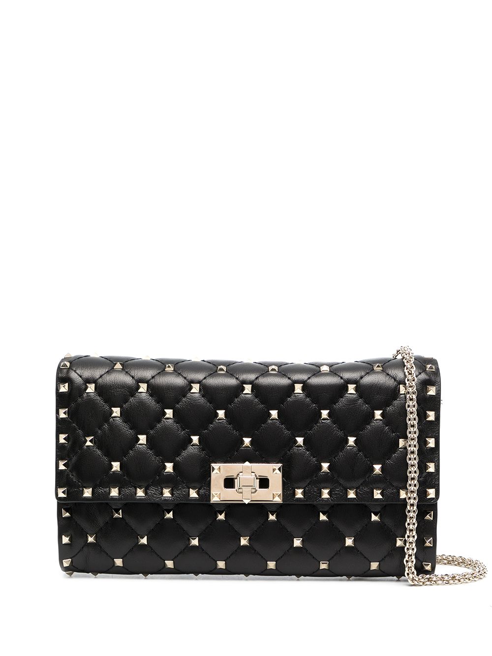 ROCKSTUD SPIKE SMALL LEATHER SHOULDER BAG