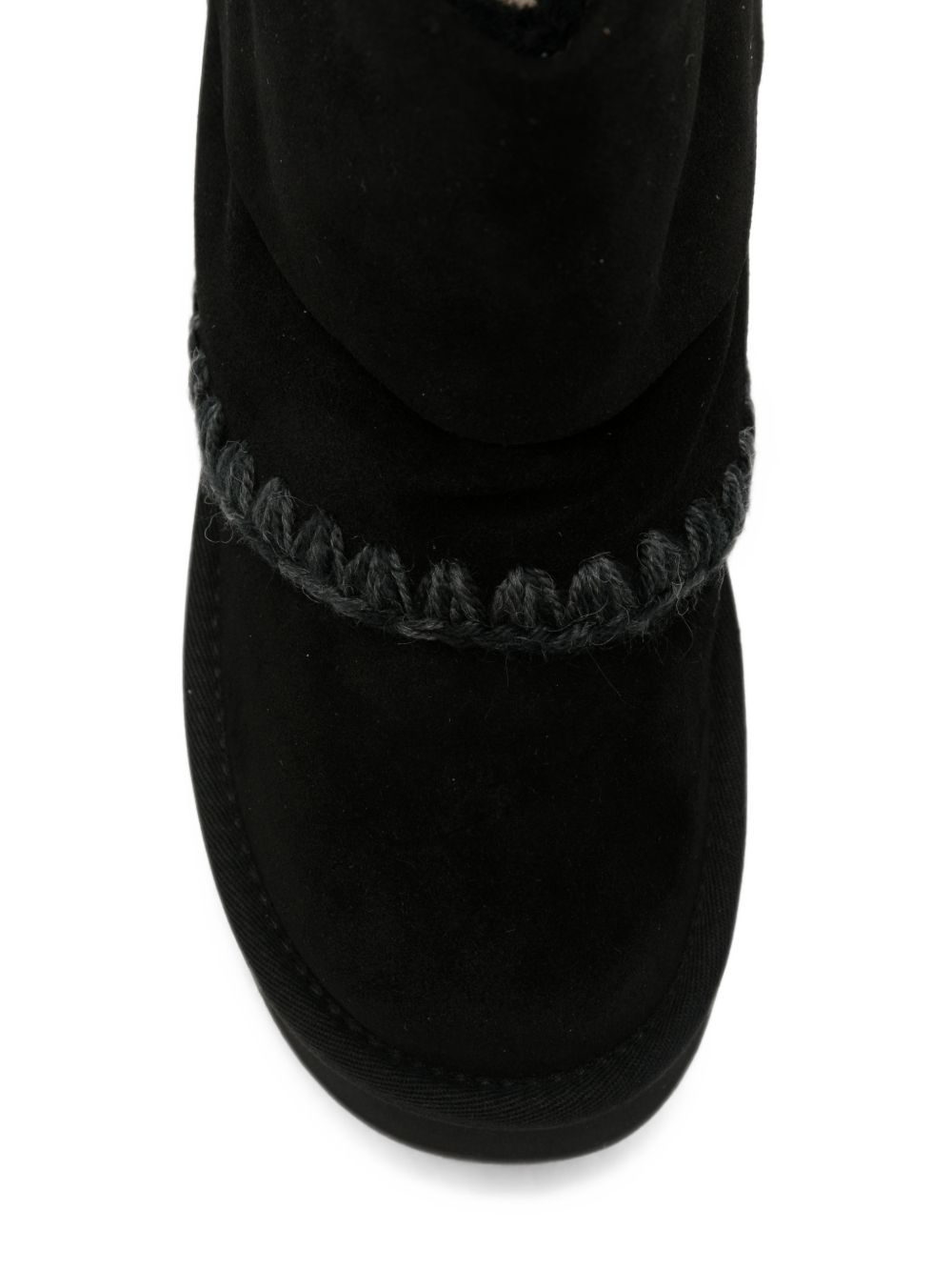 PLATFORM WOOL BOOTS