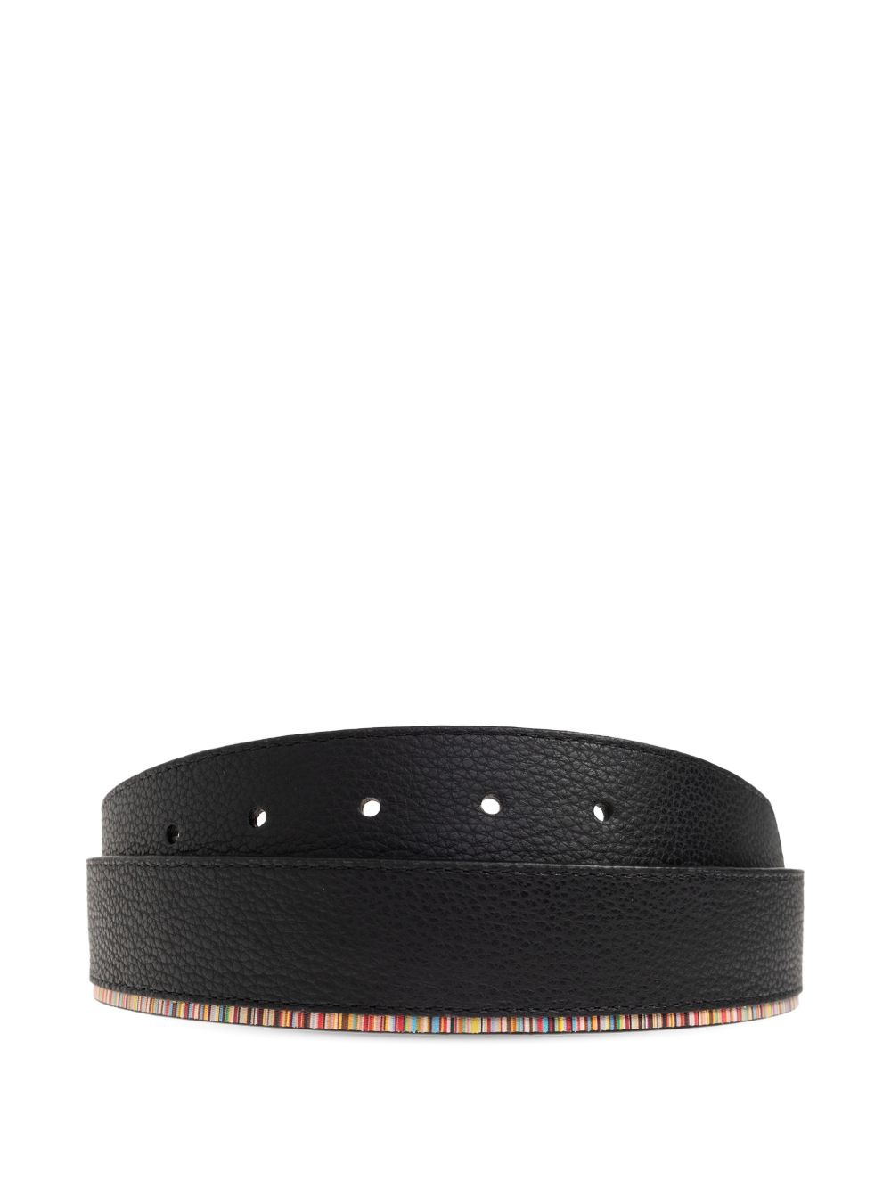 SIGNATURE STRIPE LEATHER BELT