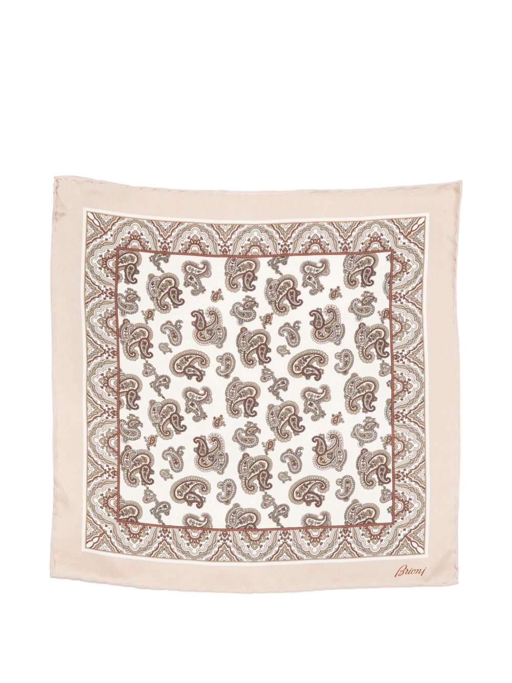 PRINTED SILK POCKET SQUARE