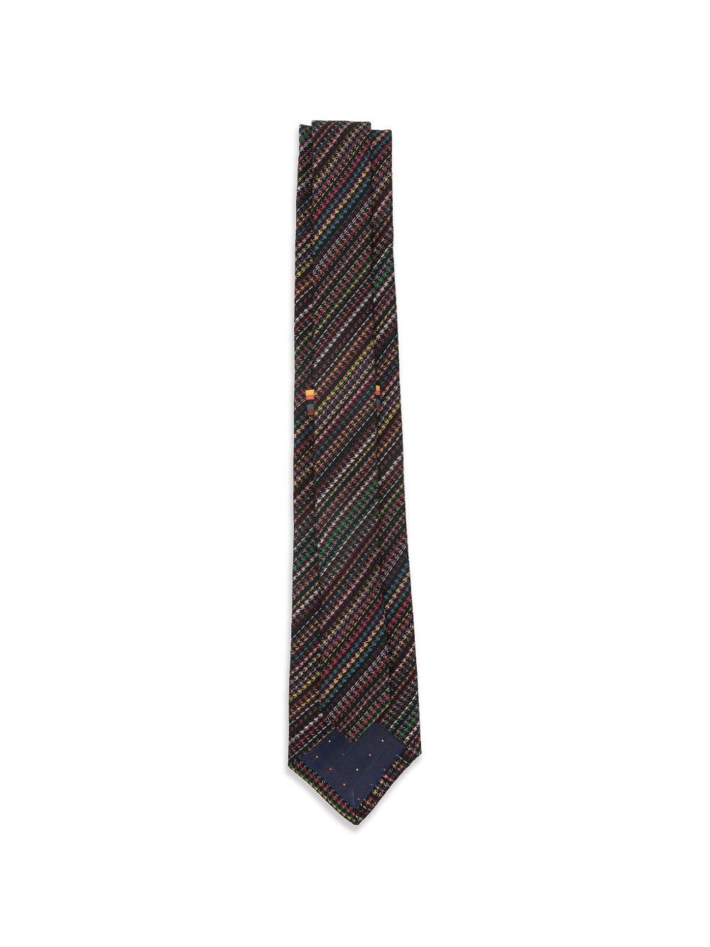 SIGNATURE STRIPE SILK AND WOOL TIE